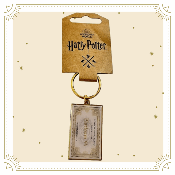 LLAVERO TICKET DORADO HOGWARTS EXPRESS