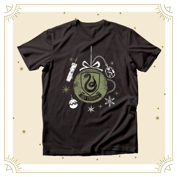 POLERA SLYTHERIN NAVIDAD